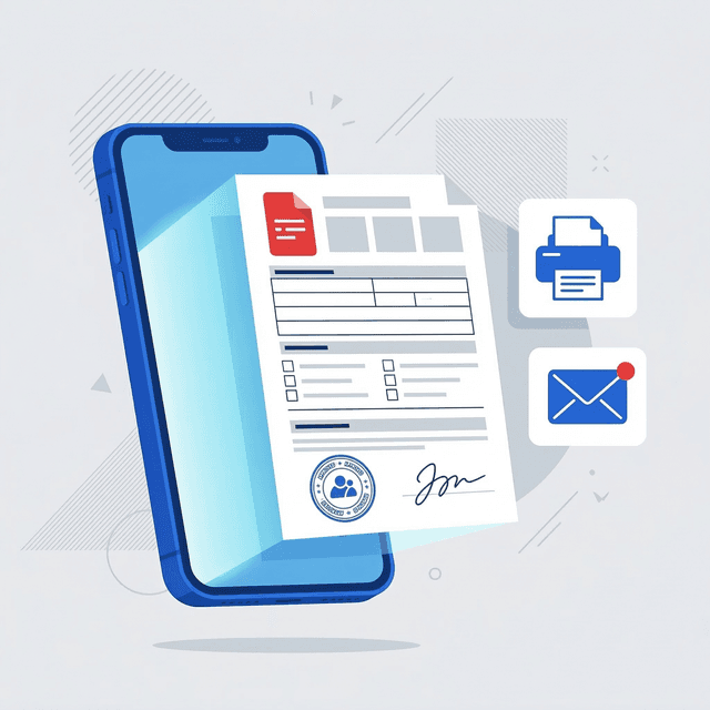 PDF-Dokument wird aus der App generiert